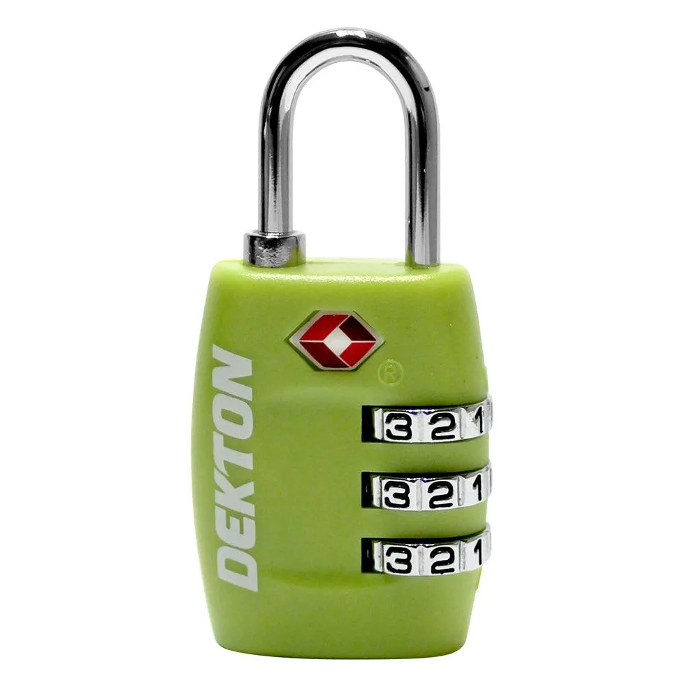 Dekton Sr3 30 mm Combination Padlock | TSA Approved