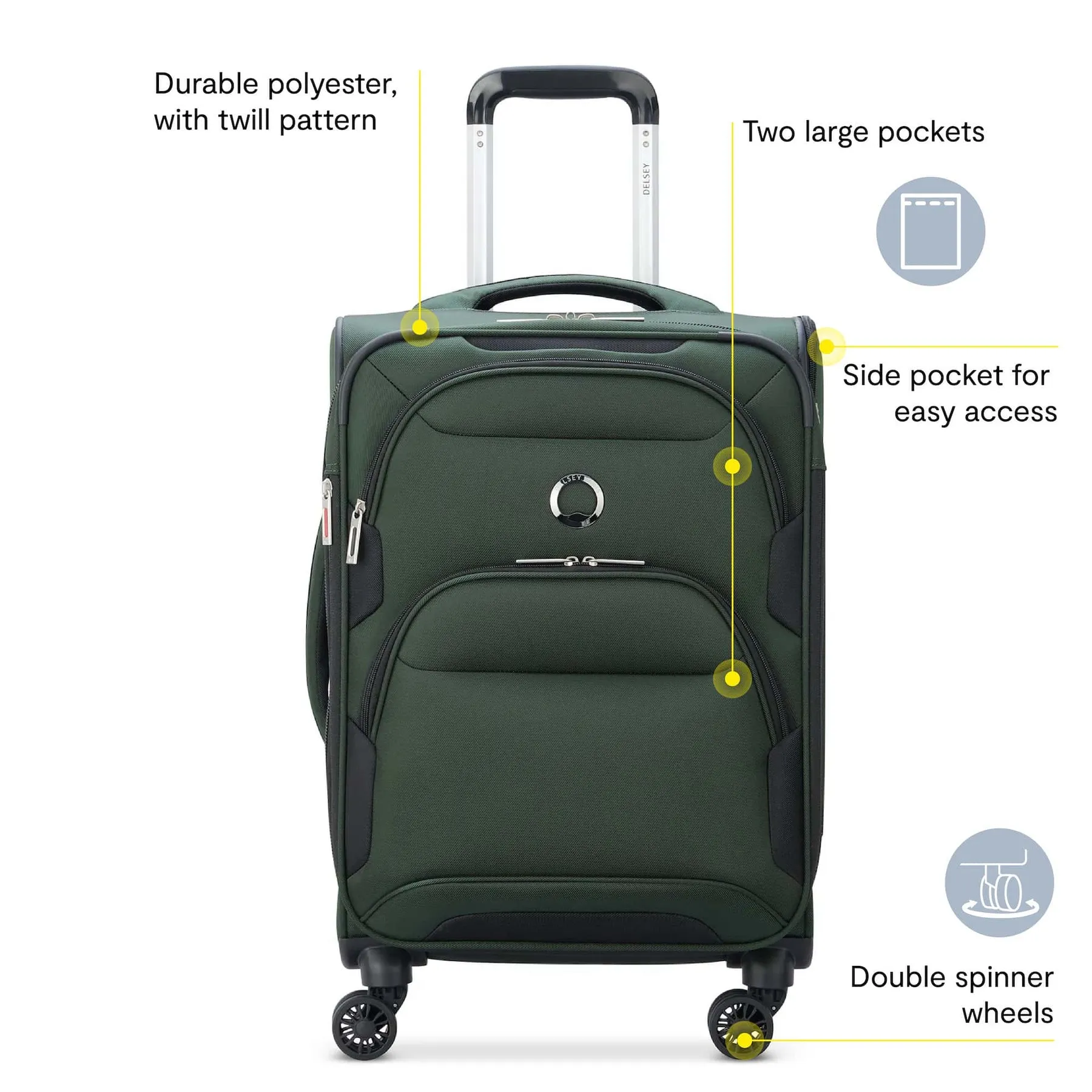 Delsey Sky Max 2.0 Carry-On Expandable Spinner