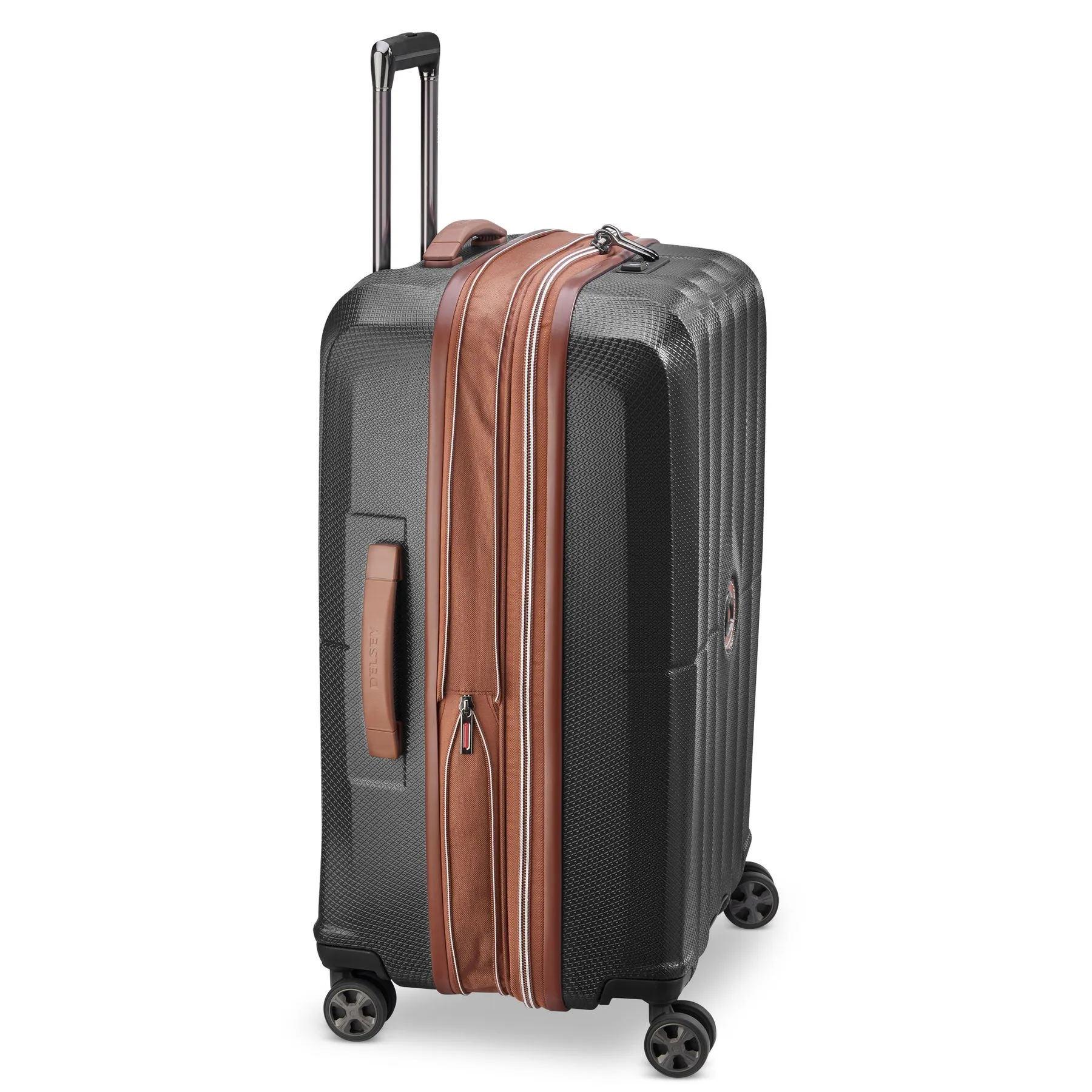 Delsey St Tropez Medium Checked Expandable Spinner