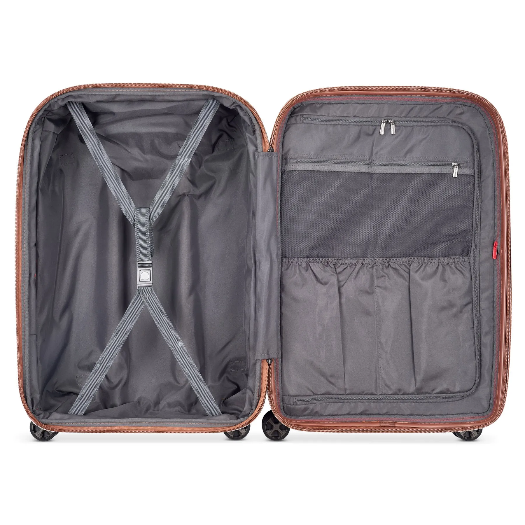 Delsey St Tropez Medium Checked Expandable Spinner