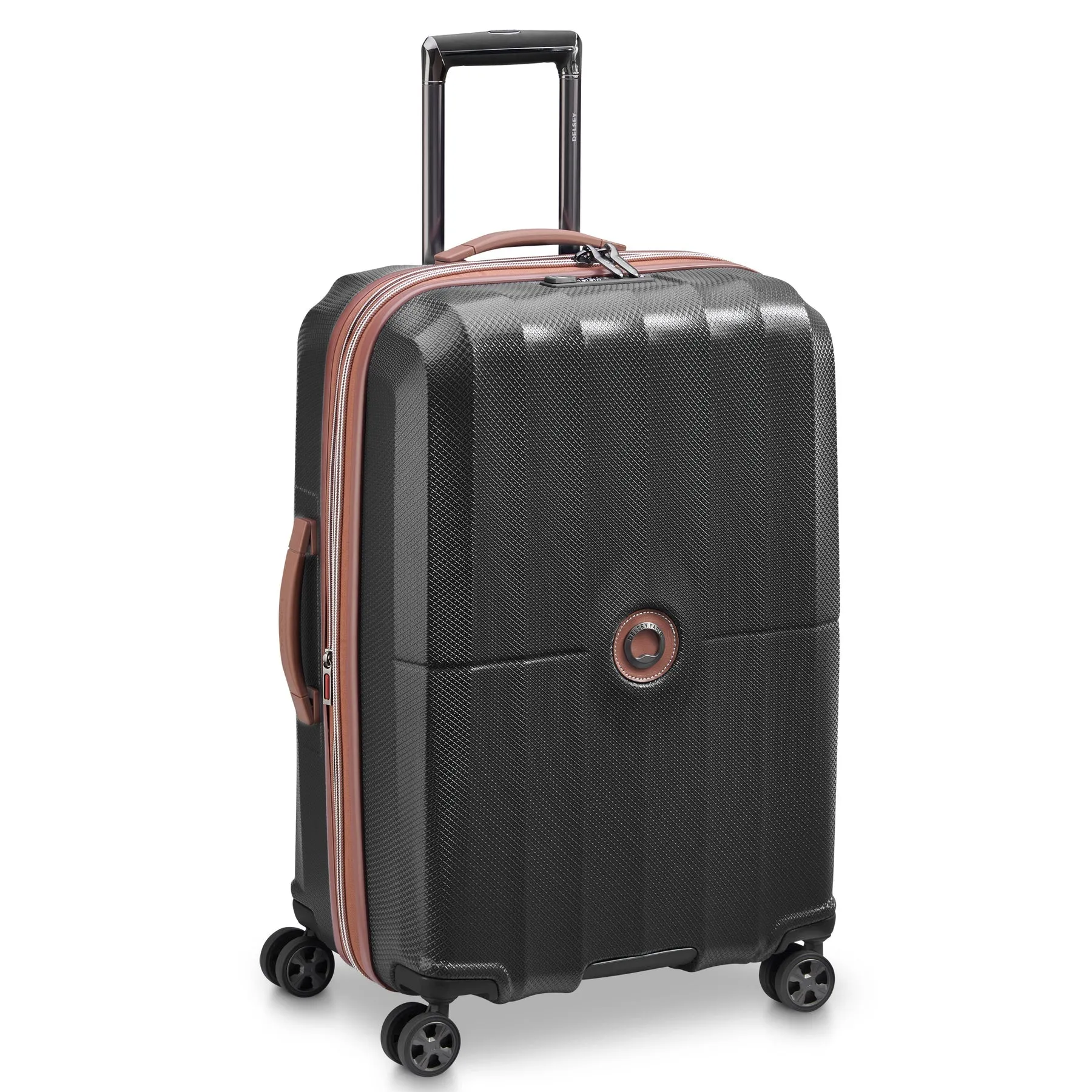 Delsey St Tropez Medium Checked Expandable Spinner