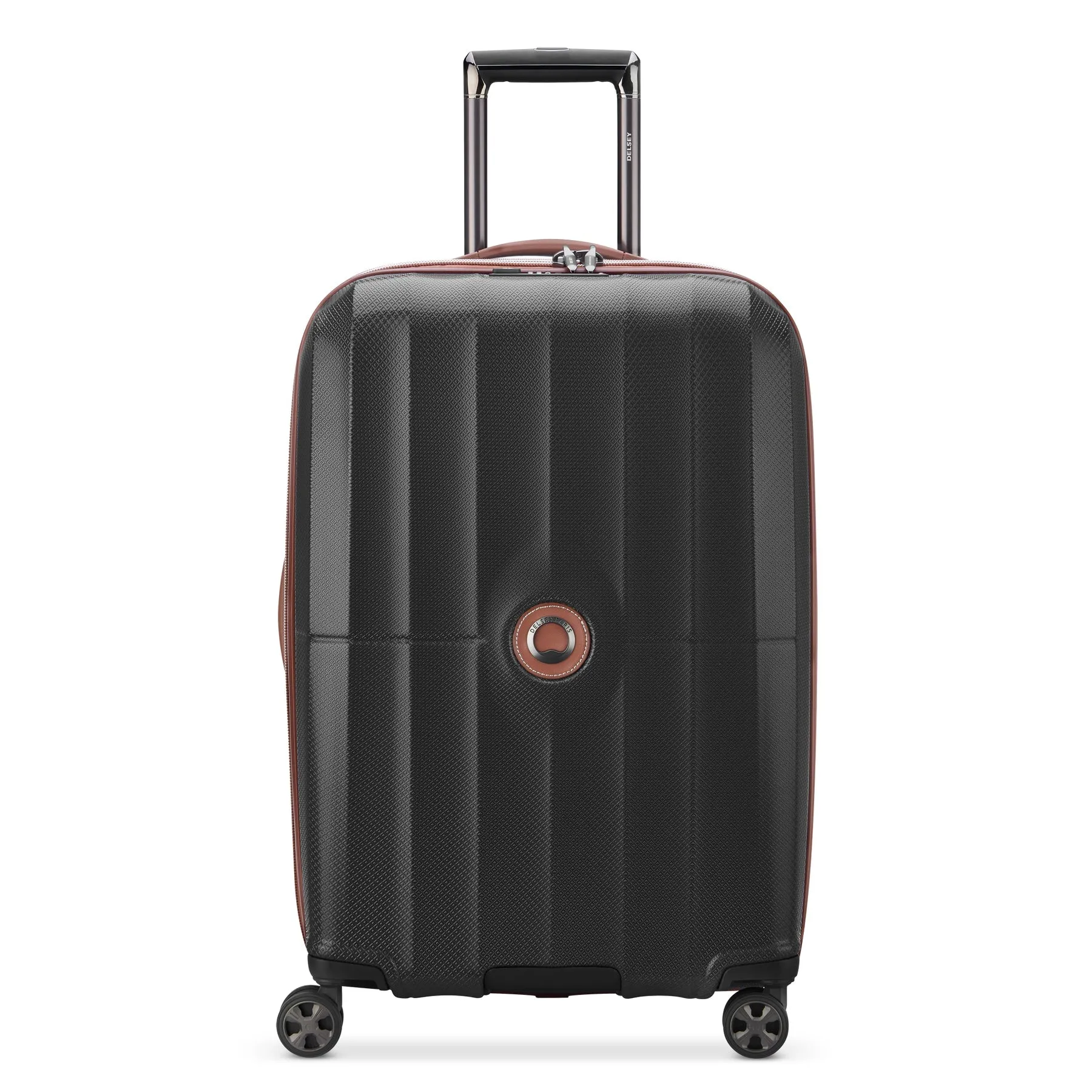 Delsey St Tropez Medium Checked Expandable Spinner
