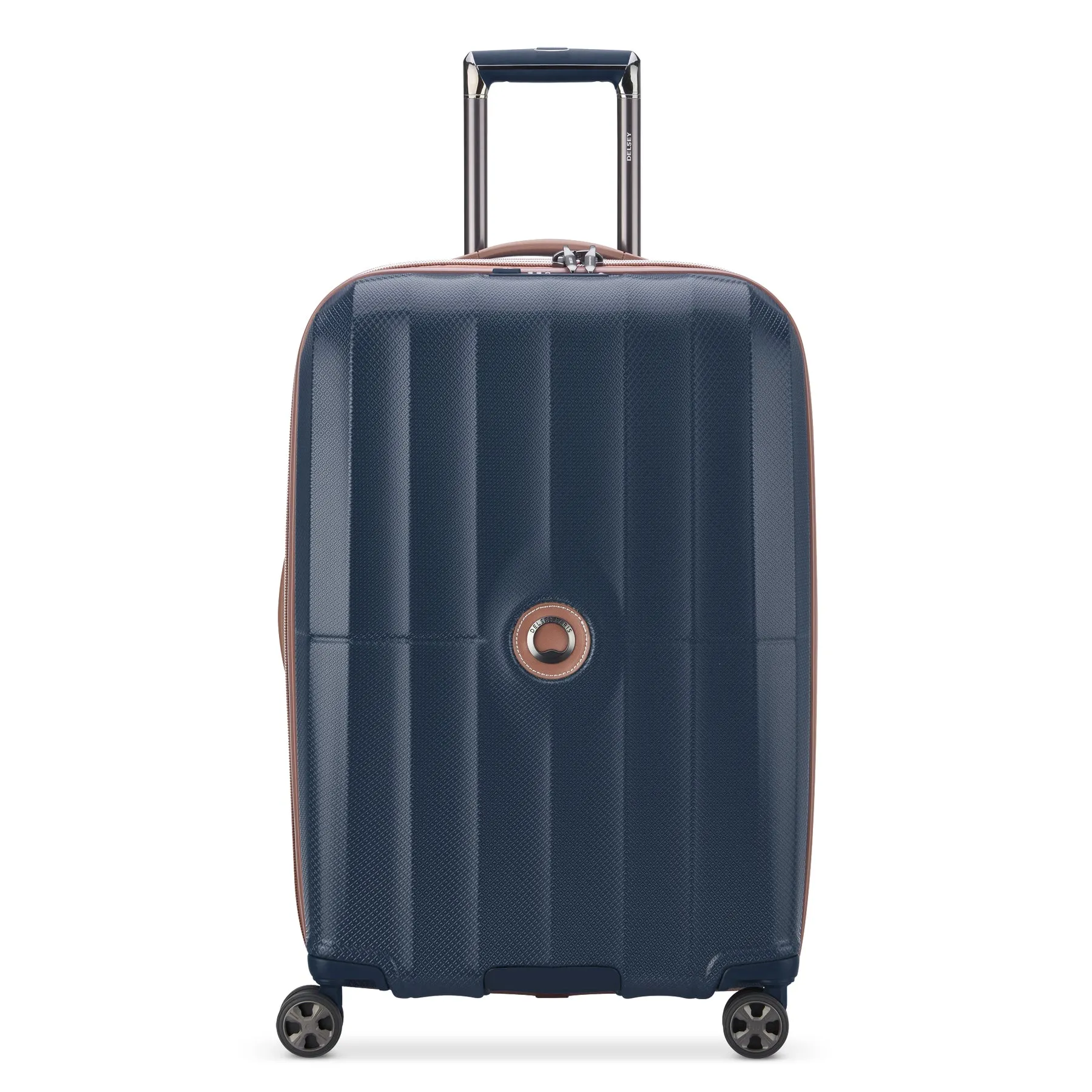 Delsey St Tropez Medium Checked Expandable Spinner