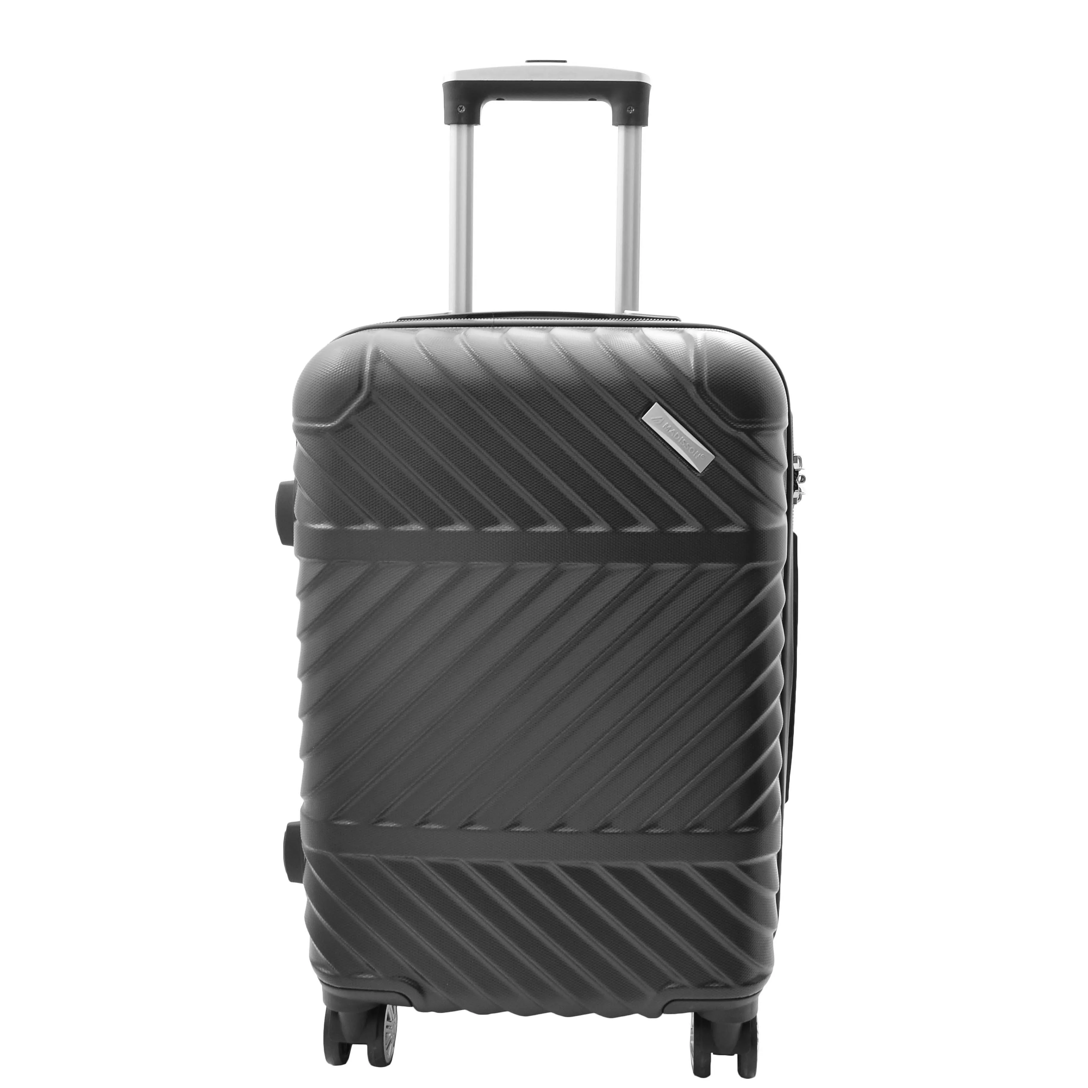 DR497 Hard Shell Four Wheel Luggage Digit Lock Black
