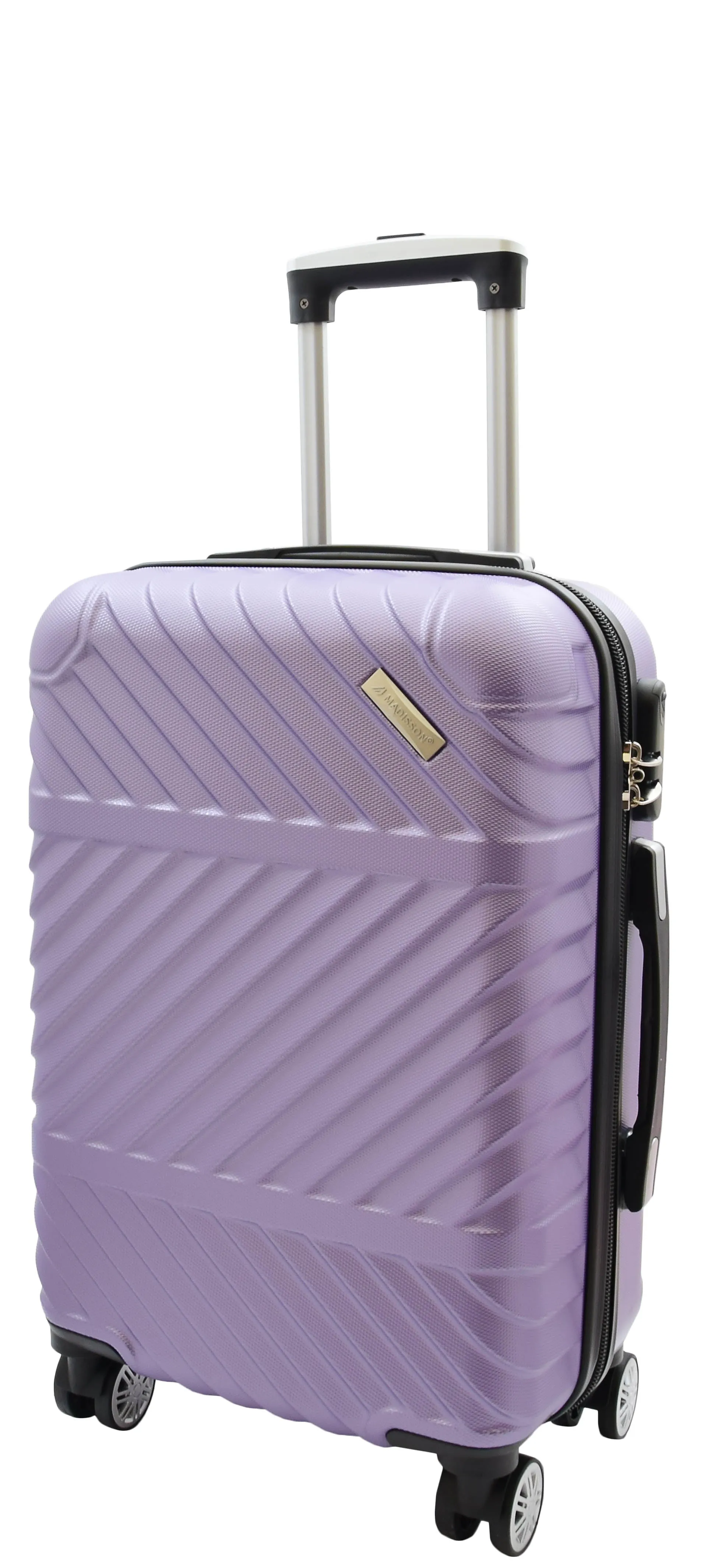 DR497 Hard Shell Four Wheel Luggage Digit Lock Purple