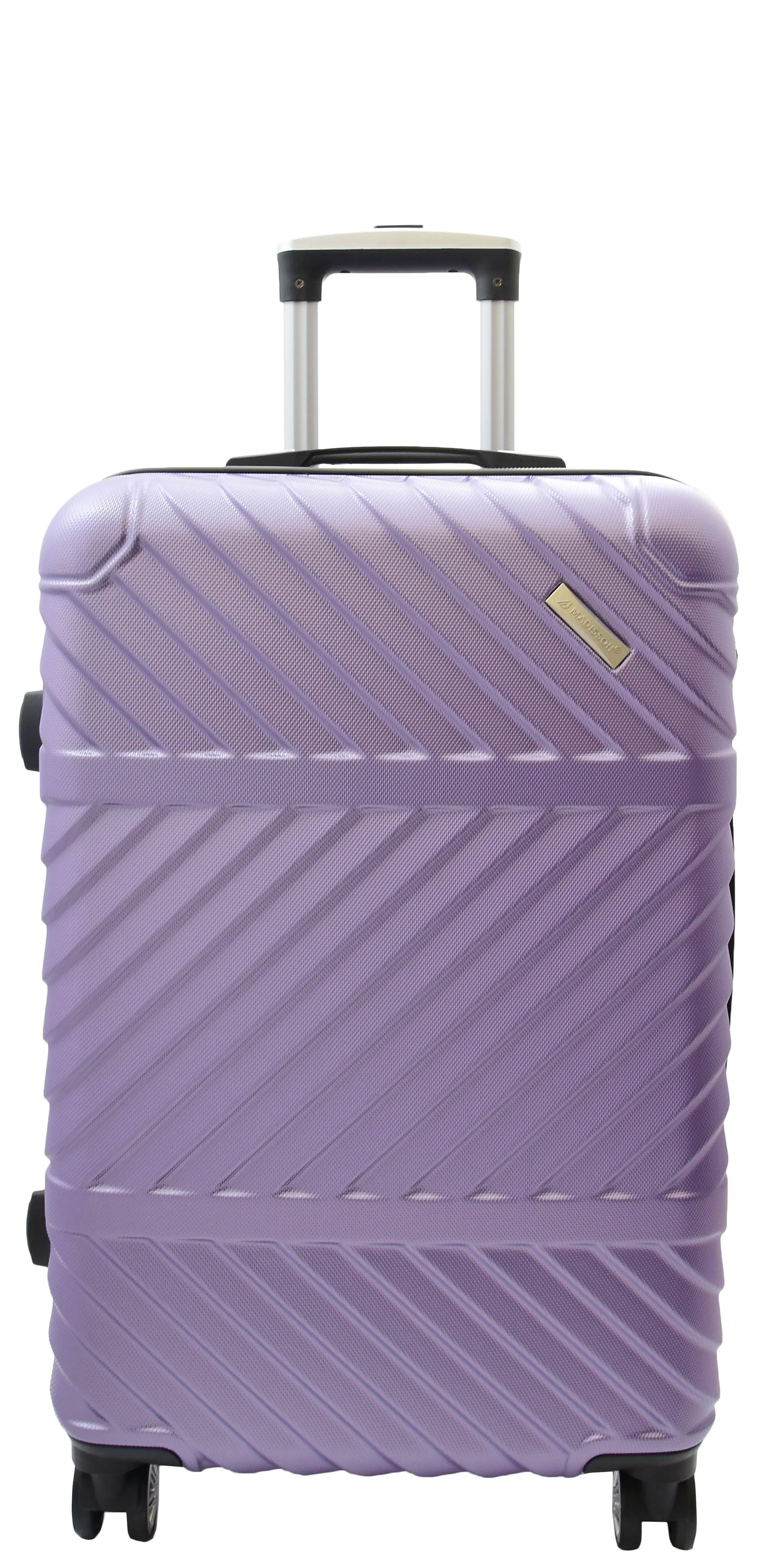 DR497 Hard Shell Four Wheel Luggage Digit Lock Purple