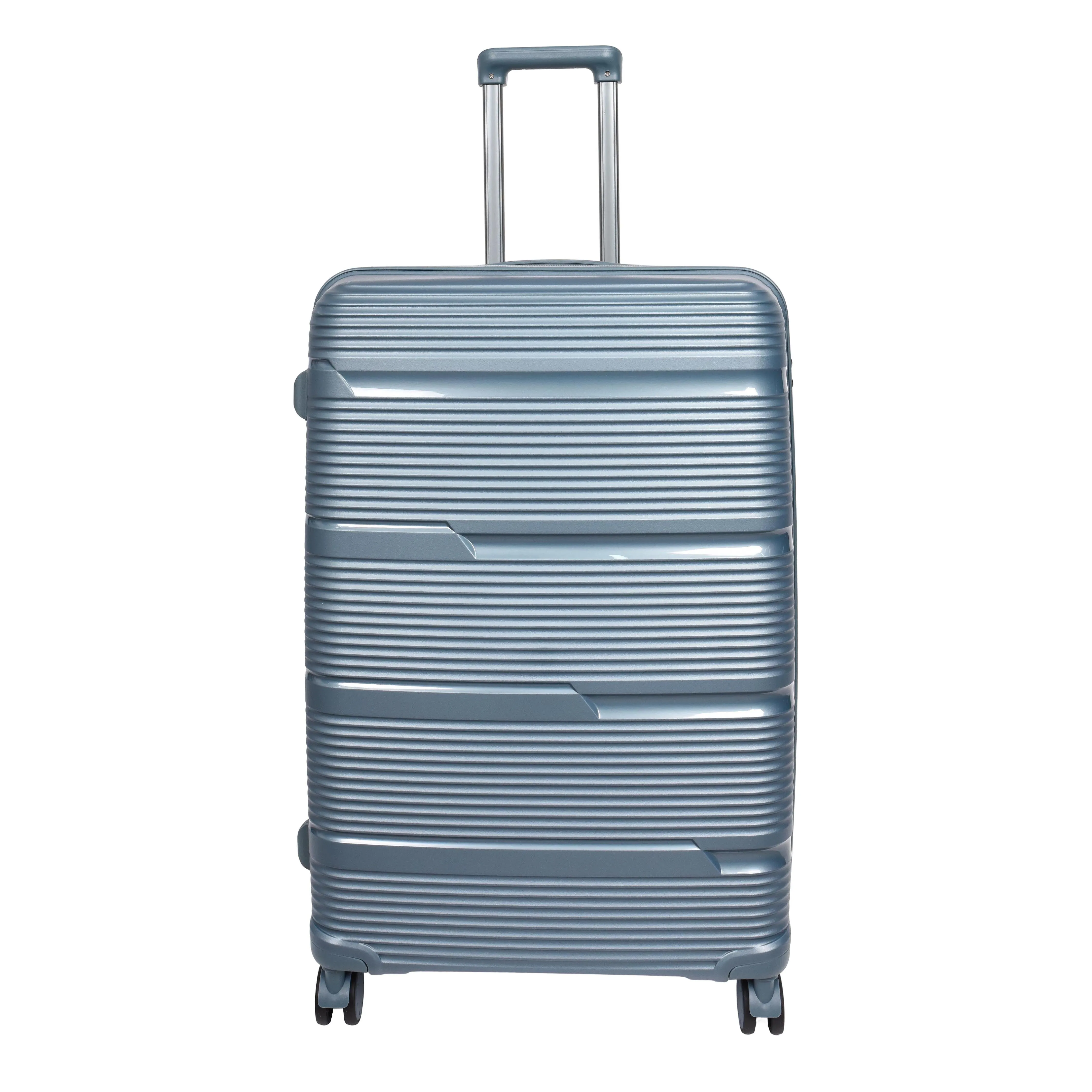 DR690 Four Wheel Expandable Suitcase Hard Shell Luggage Blue