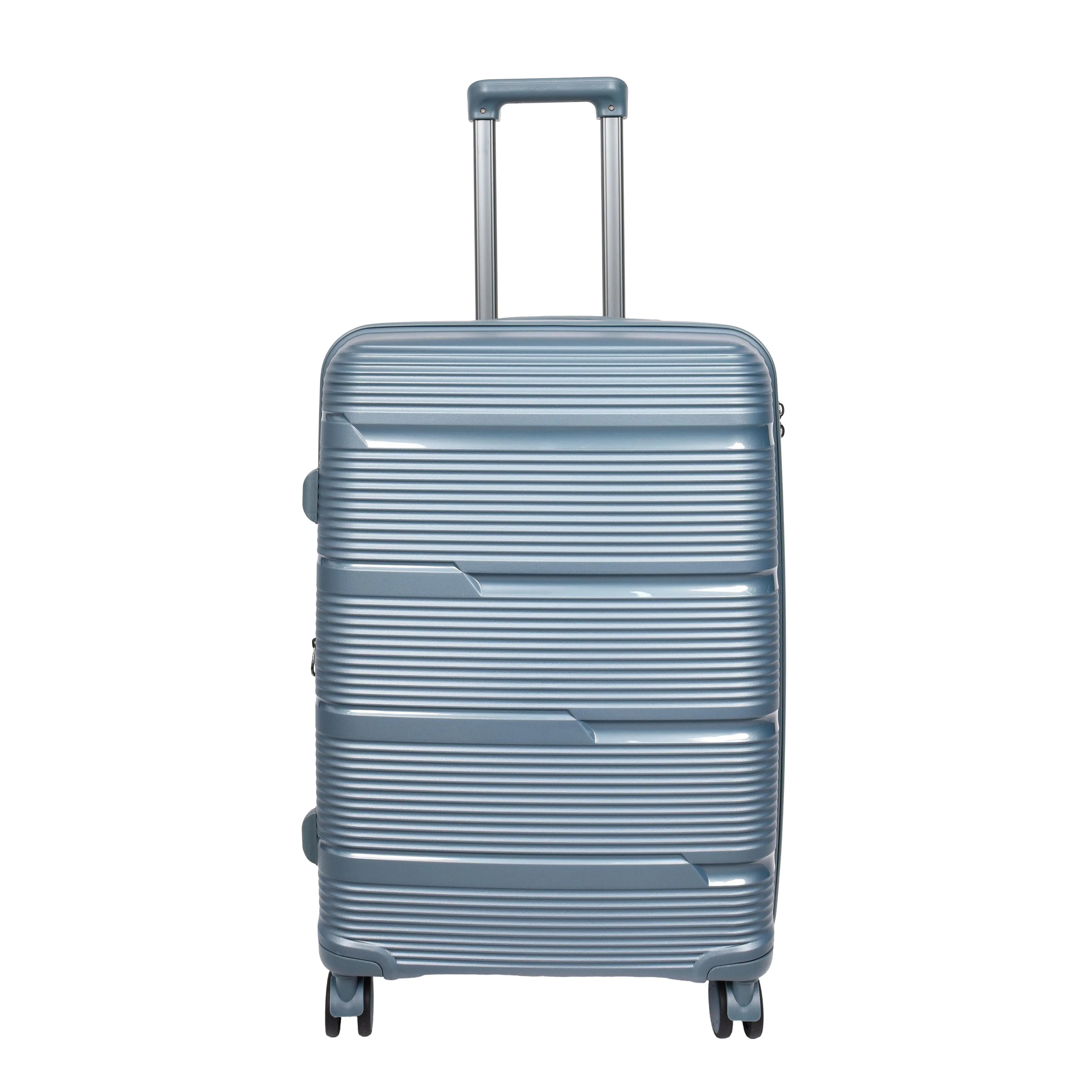 DR690 Four Wheel Expandable Suitcase Hard Shell Luggage Blue