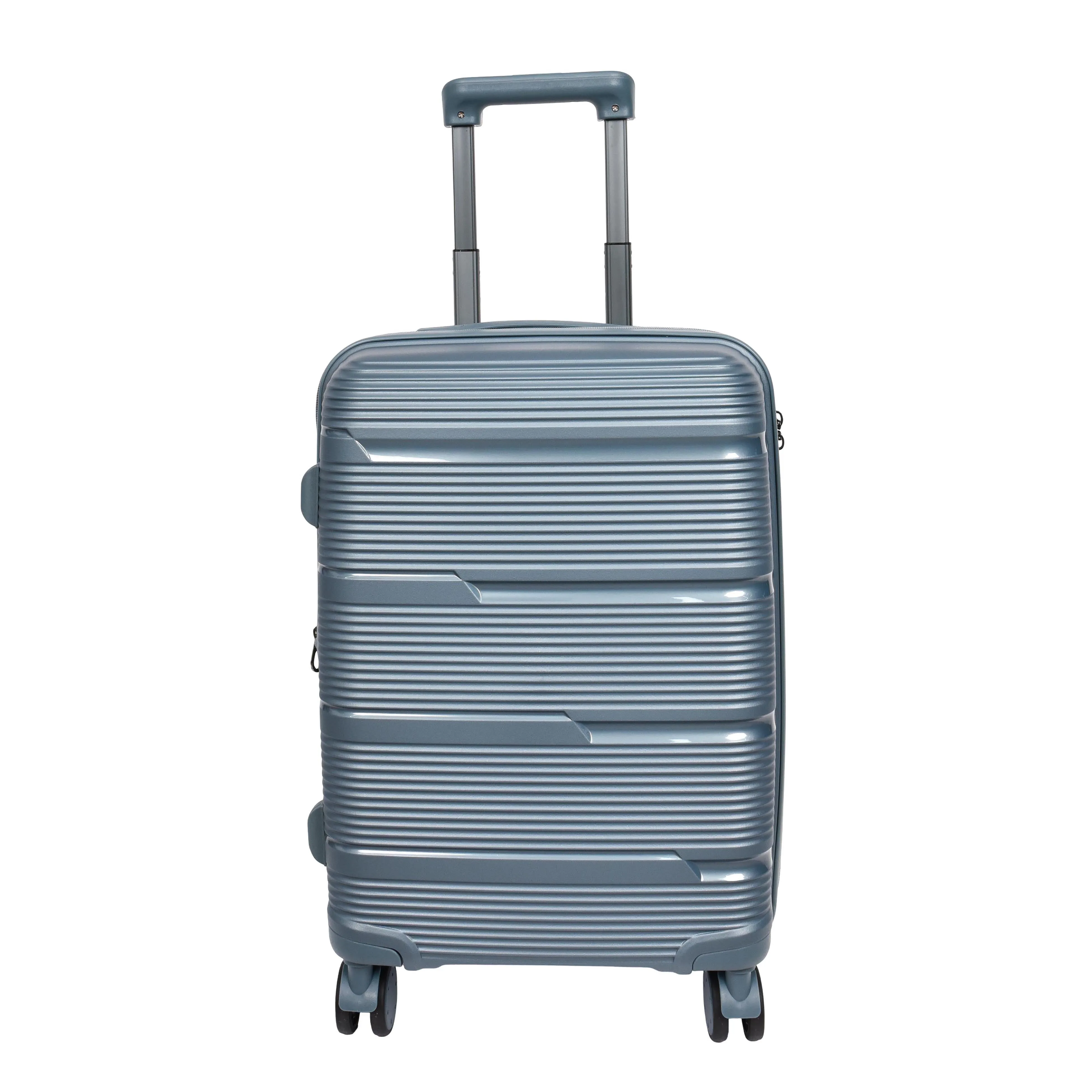 DR690 Four Wheel Expandable Suitcase Hard Shell Luggage Blue
