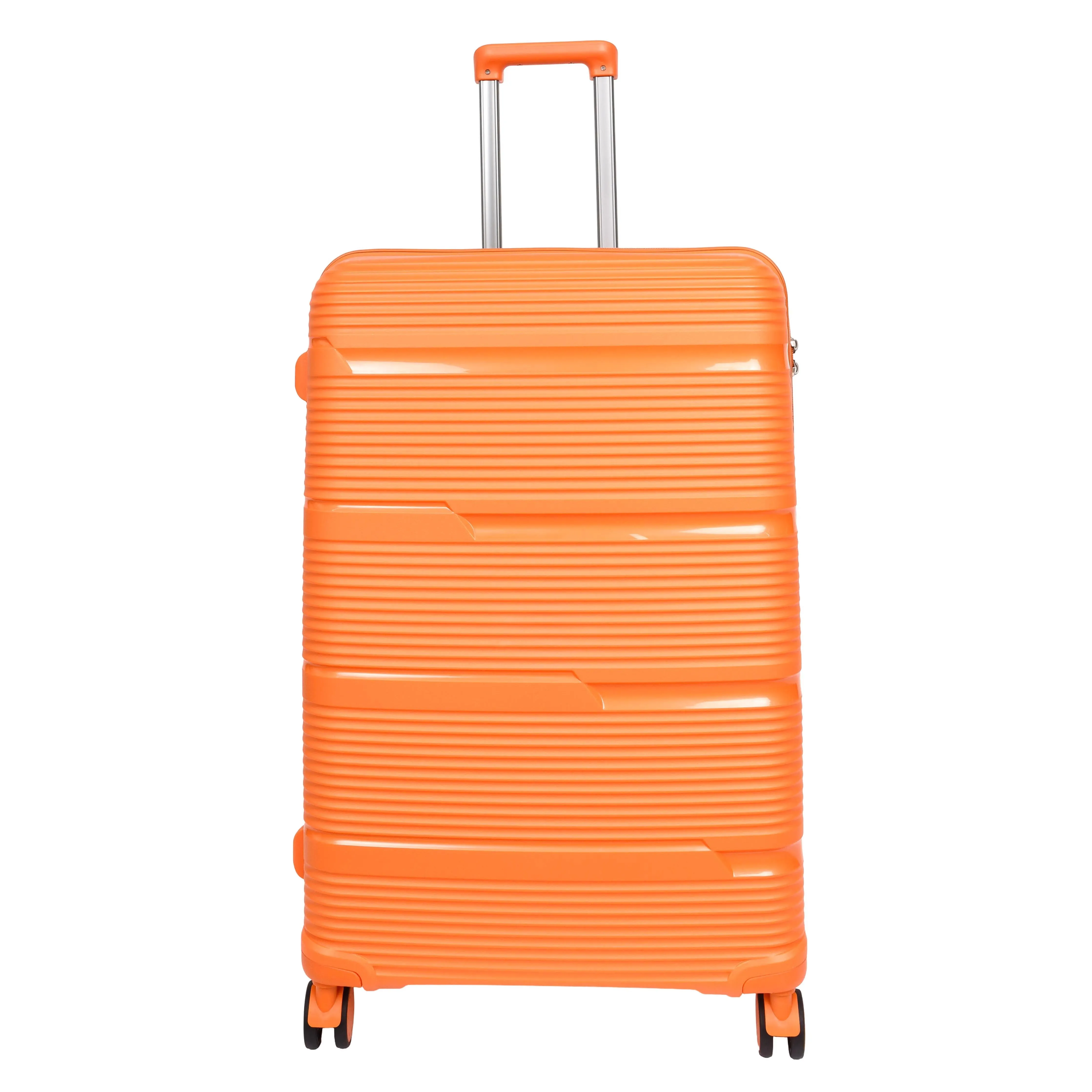 DR690 Four Wheel Expandable Suitcase Hard Shell Luggage Orange