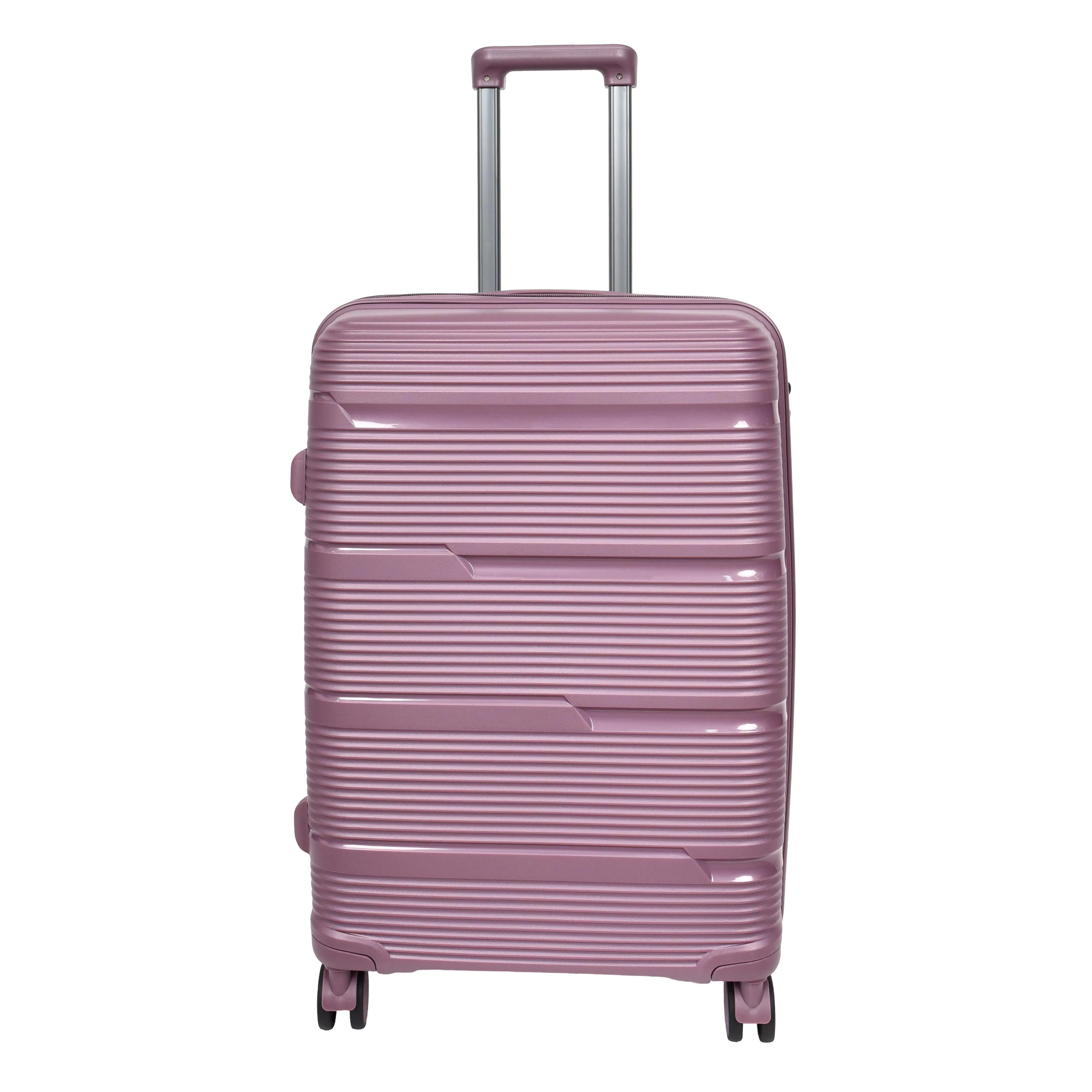DR690 Four Wheel Expandable Suitcase Hard Shell Luggage Purple