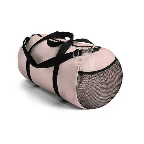 Duffel Bags, Peach Marble Graphic Style Duffel Bag