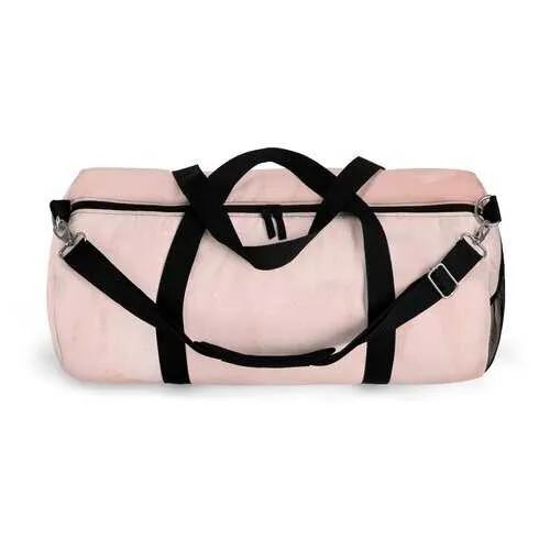 Duffel Bags, Peach Marble Graphic Style Duffel Bag