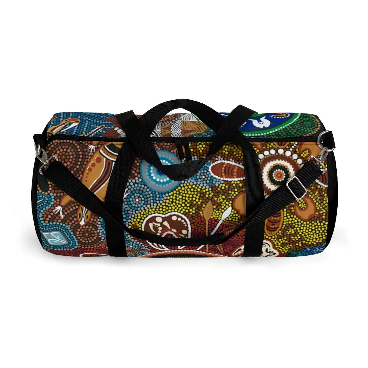 Duffle Bag Contemporary Aboriginal Art Designed Print