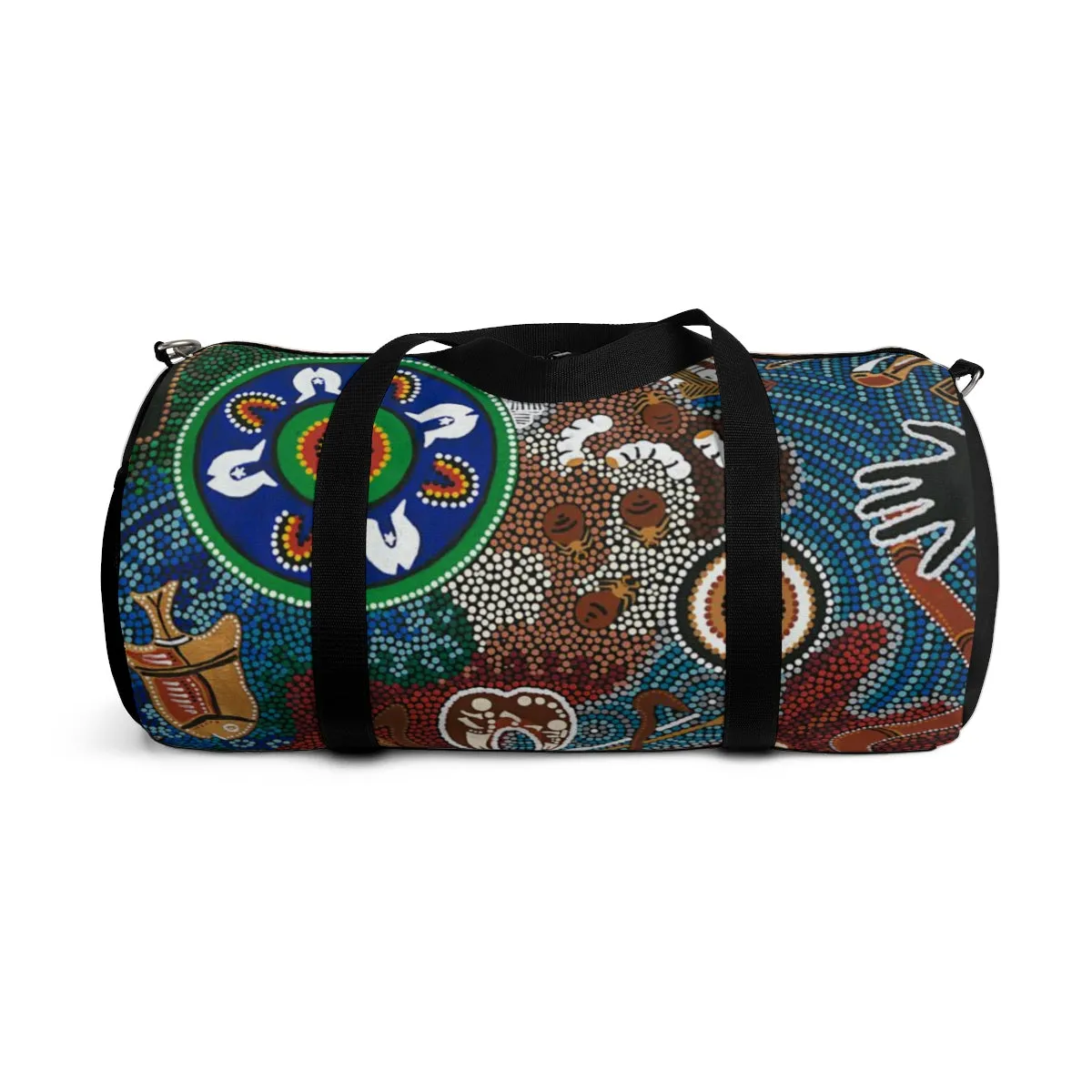 Duffle Bag Contemporary Aboriginal Art Designed Print