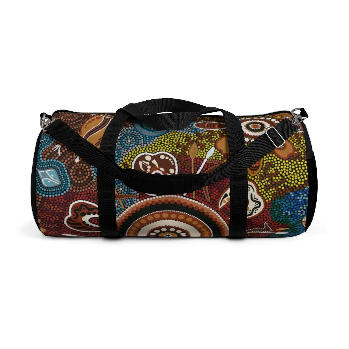 Duffle Bag Contemporary Aboriginal Art Designed Print