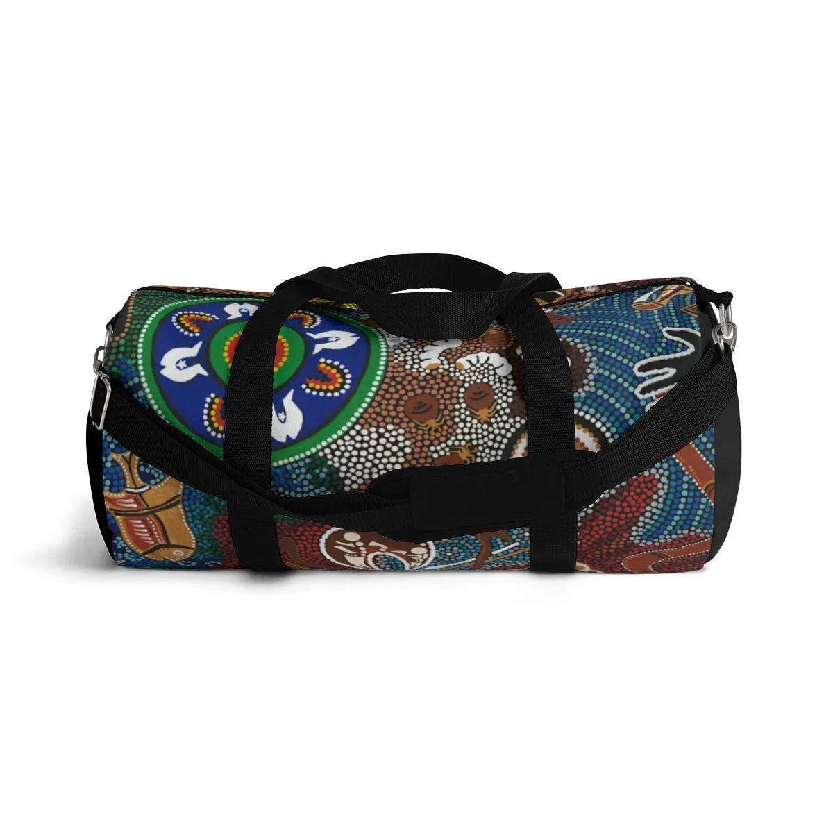 Duffle Bag Contemporary Aboriginal Art Designed Print