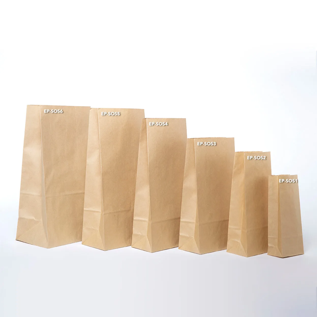 Ecopack Small Lightweight Paper Bags (1 Pack/50 Bags)