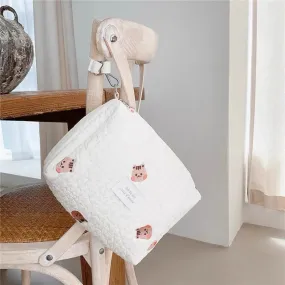 Embroidered Pattern Baby Stroller Organizer Bags