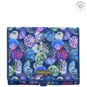 Fabric with Leather Trim Toiletry Case - 13001