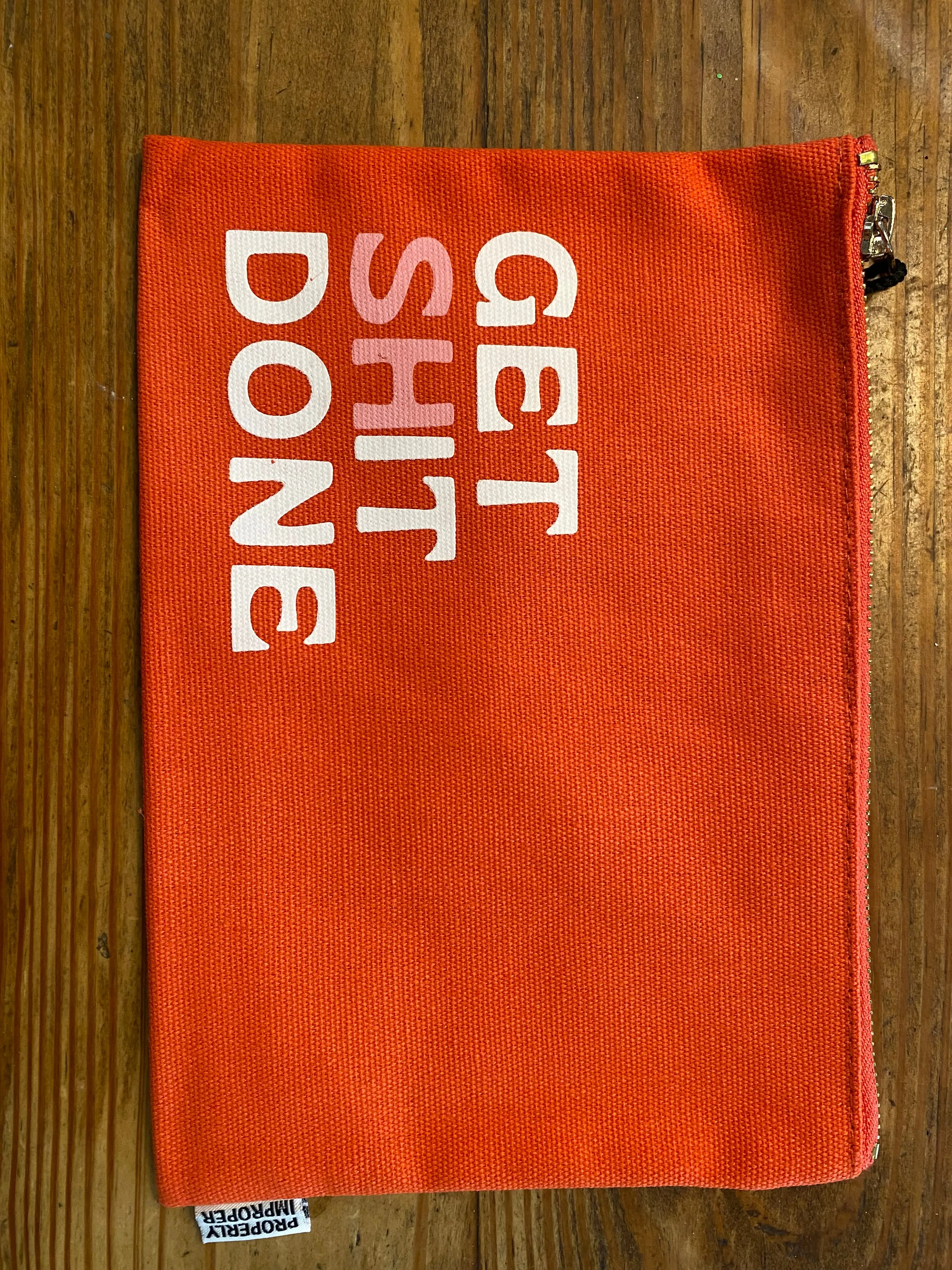 Get Shit Done Canvas Pouch