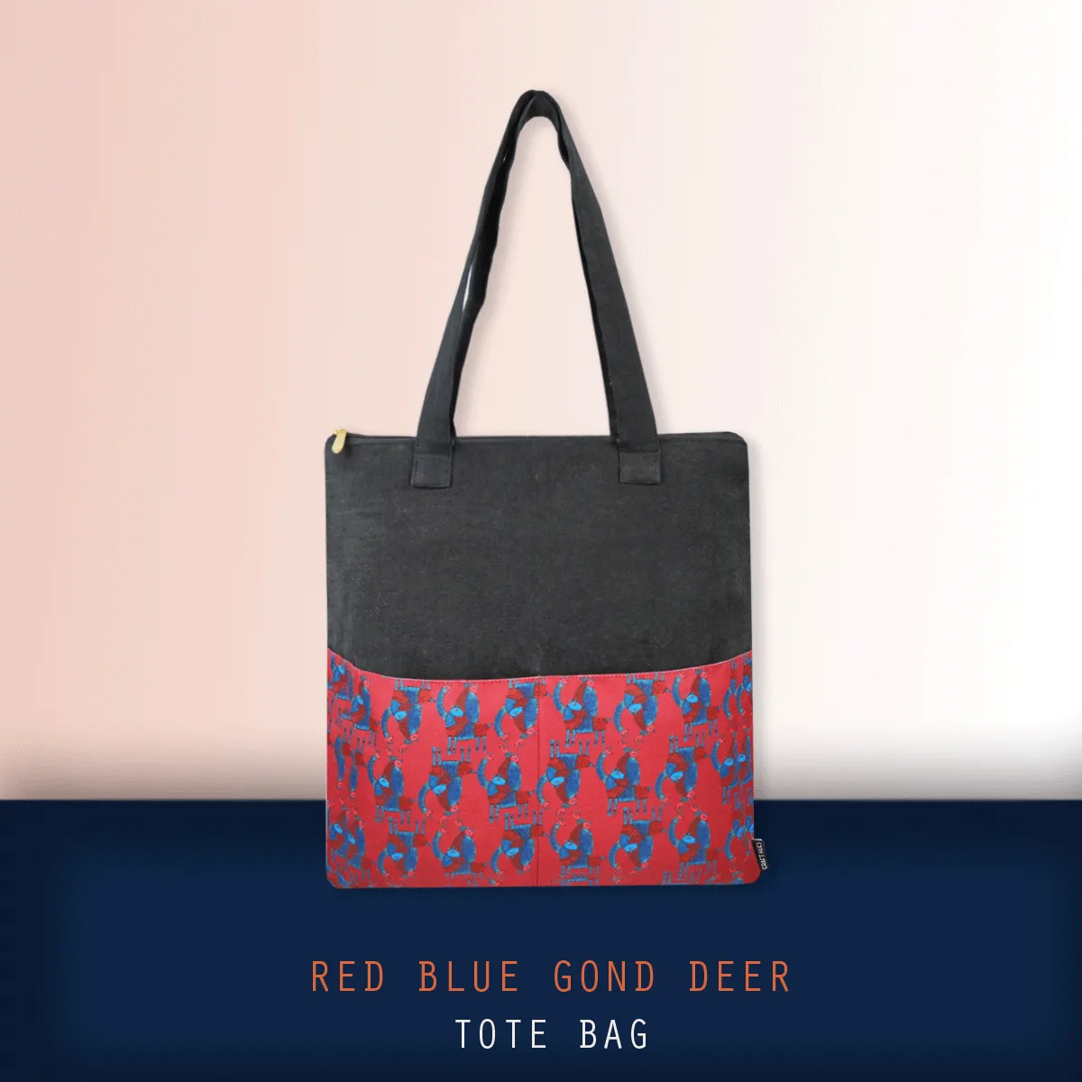 Gond Tote Bag- Red Deer