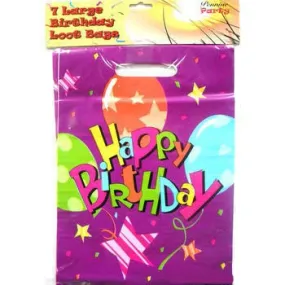 Happy Birthday 8 Large Loot Bags