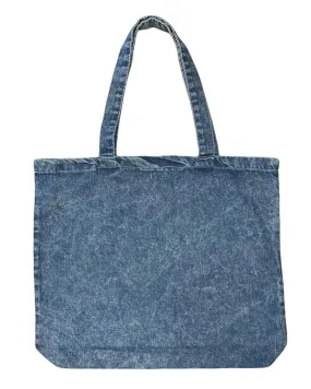 Heavy Duty Cotton Washed Denim Event Tote Bags Wholesale
