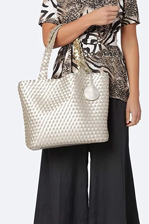 ILSE JASOBSEN Tote Bag Platino Silver