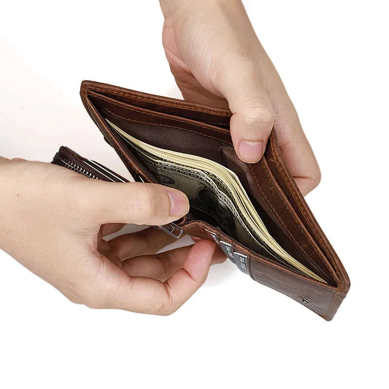 Large Capacity Leather Wallet