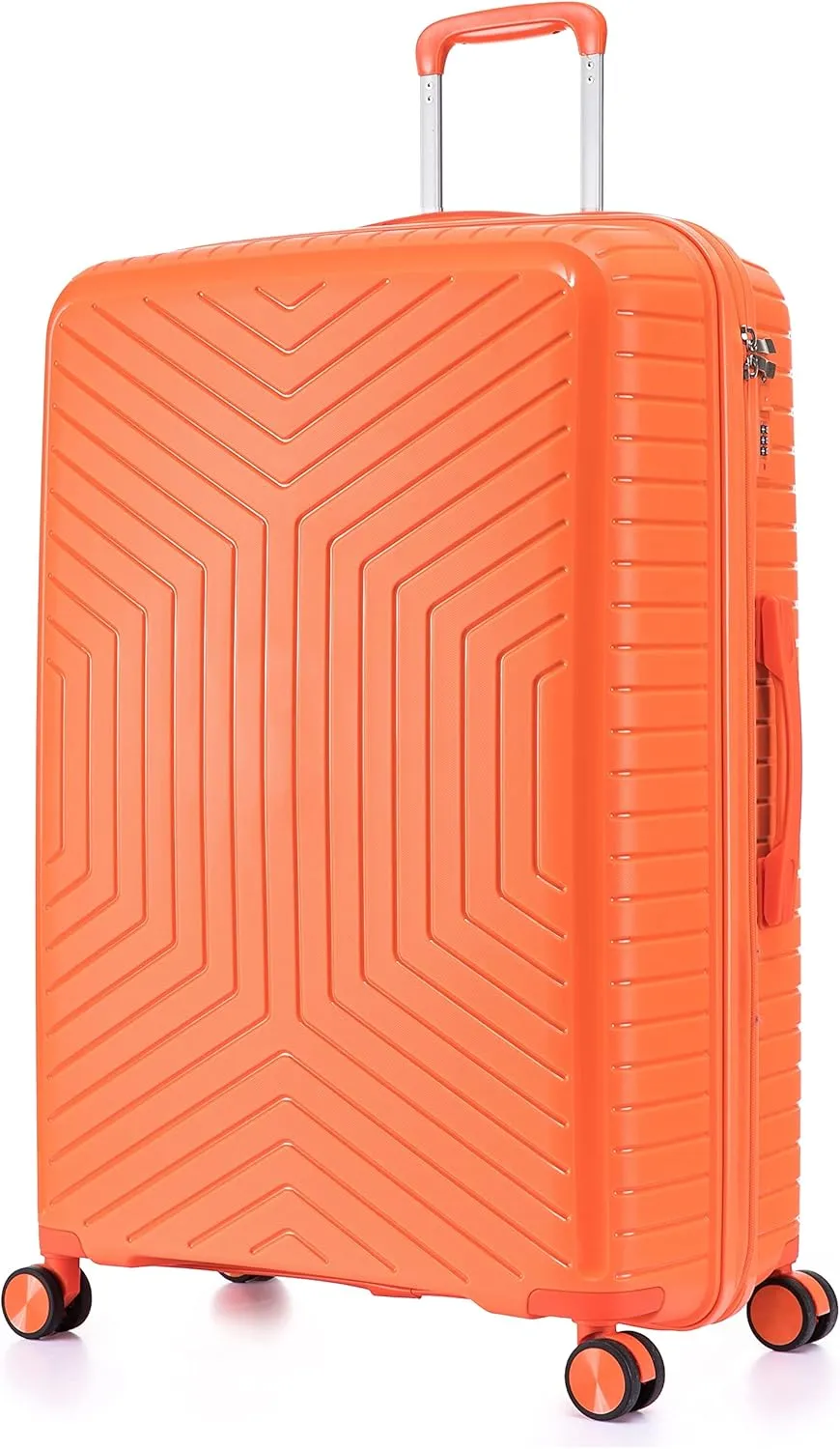 Large Polypropylene Hard Shell Suitcase PP20- Orange