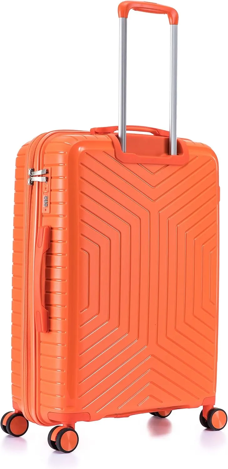 Large Polypropylene Hard Shell Suitcase PP20- Orange