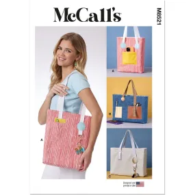 McCall's Pattern M8521 Tote Bags