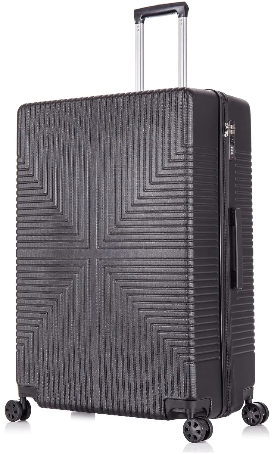 Medium ABS-30 Lightweight Hard Shell Suitcase - Black