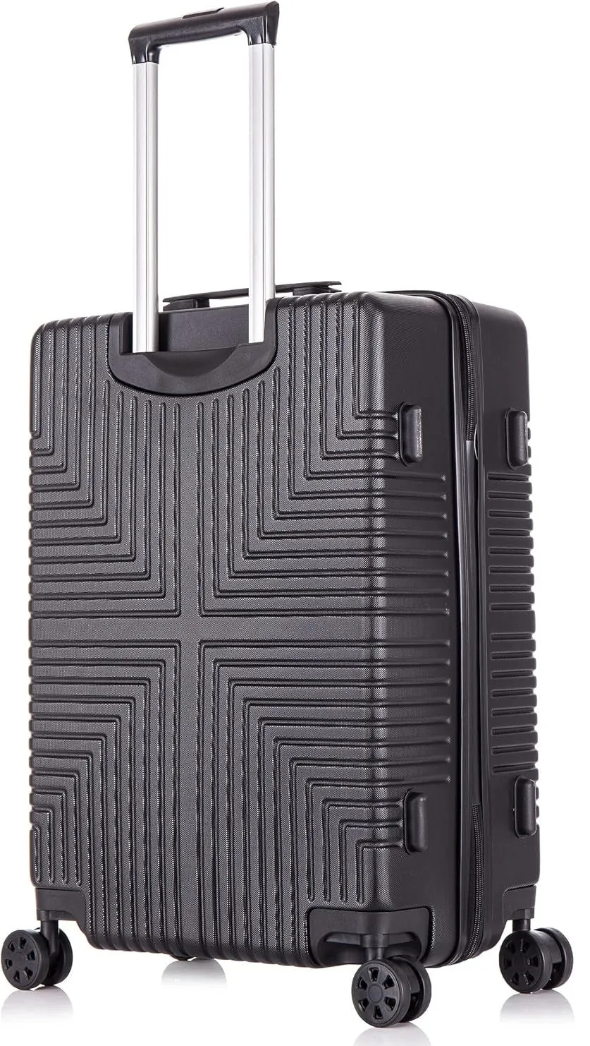 Medium ABS-30 Lightweight Hard Shell Suitcase - Black