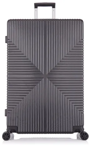 Medium ABS-30 Lightweight Hard Shell Suitcase - Black