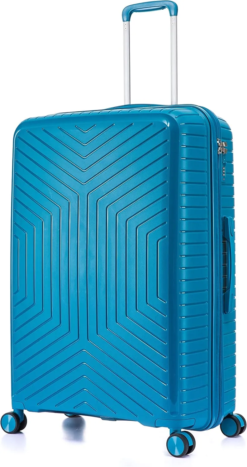Medium Polypropylene Hard Shell Suitcase PP20- Blue