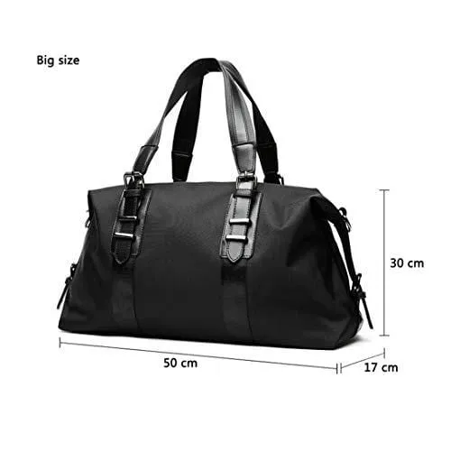 Men's Travel Large Capacity Luggage H bags Oxford Duffle Bags Folding Bag Red tape-Big size