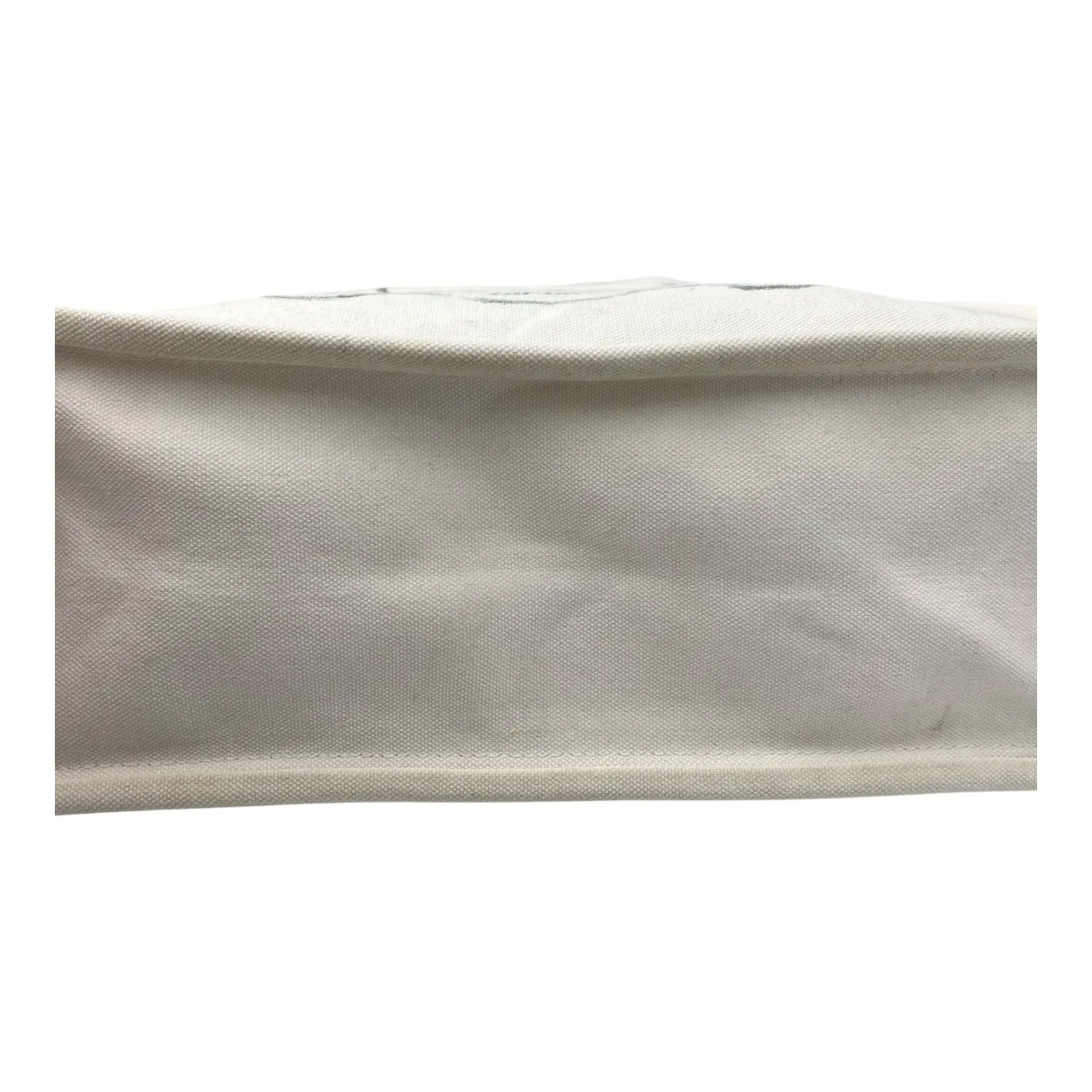Miami Cruise Tote Bag White in Canvas, Silver hardware