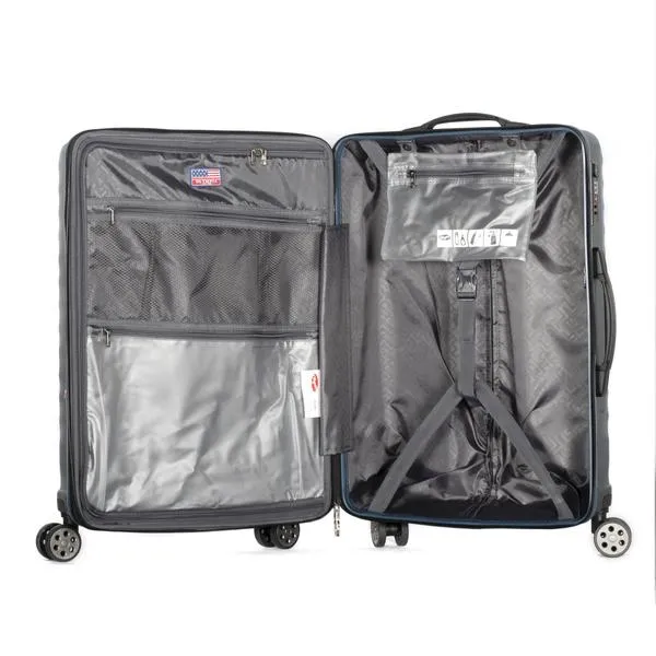 Olympia Matrix Polycarbonate Large Expandable Spinner Luggage