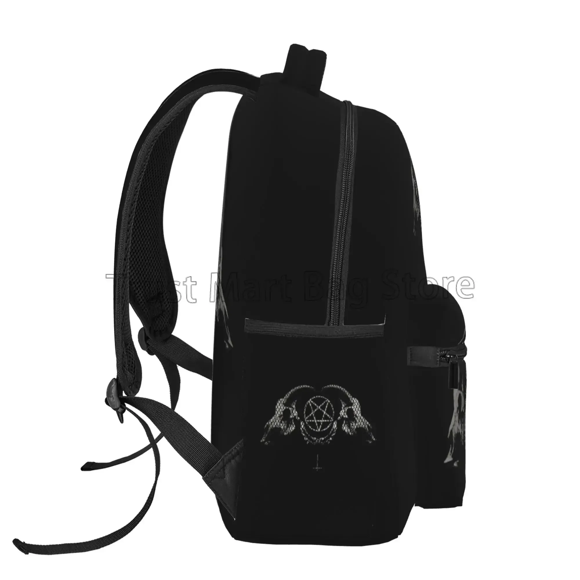 Pentagram Satanic Occult Church of Satan Goat Goth Laptop Backpacks | Student School Book Bag Travel Hiking Camping Daypack