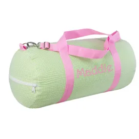 Personalized Weekender Duffel Bag by Mint  Sweet Pea Seersucker