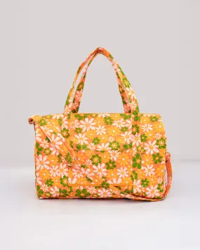 Retro Floral Duffel Bag