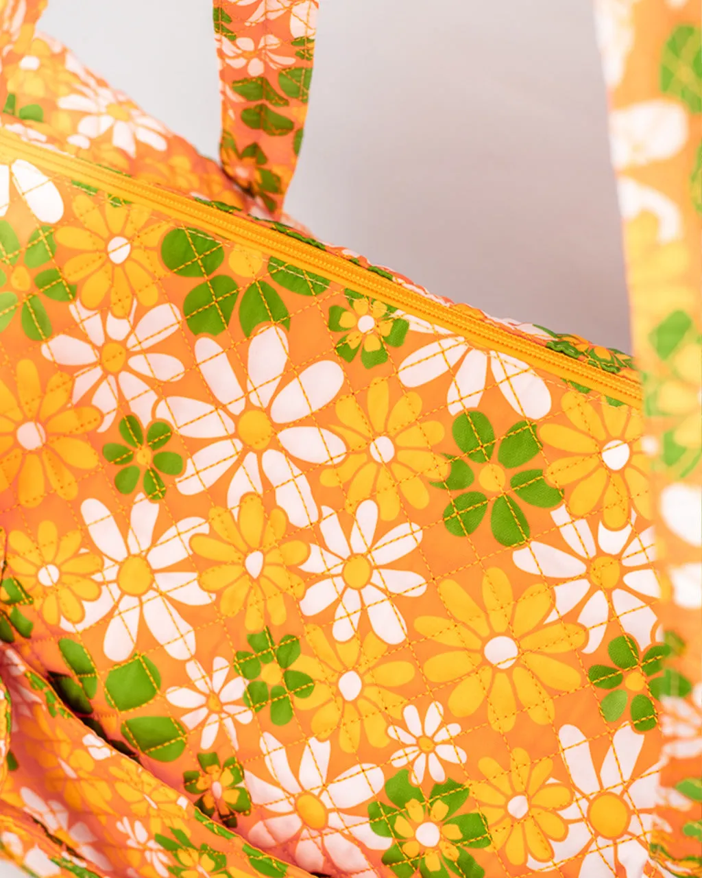 Retro Floral Duffel Bag