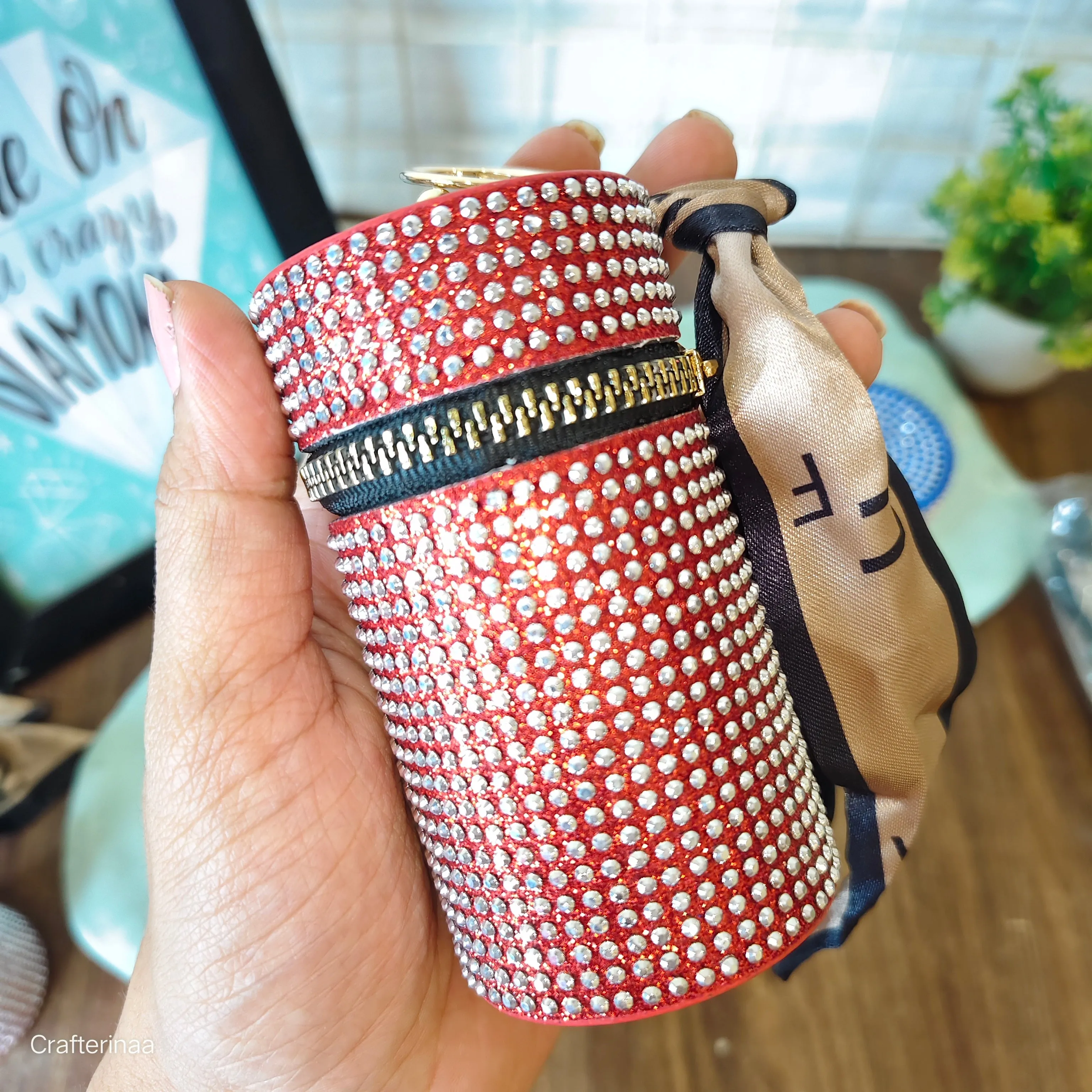Rhinestone coin pouches