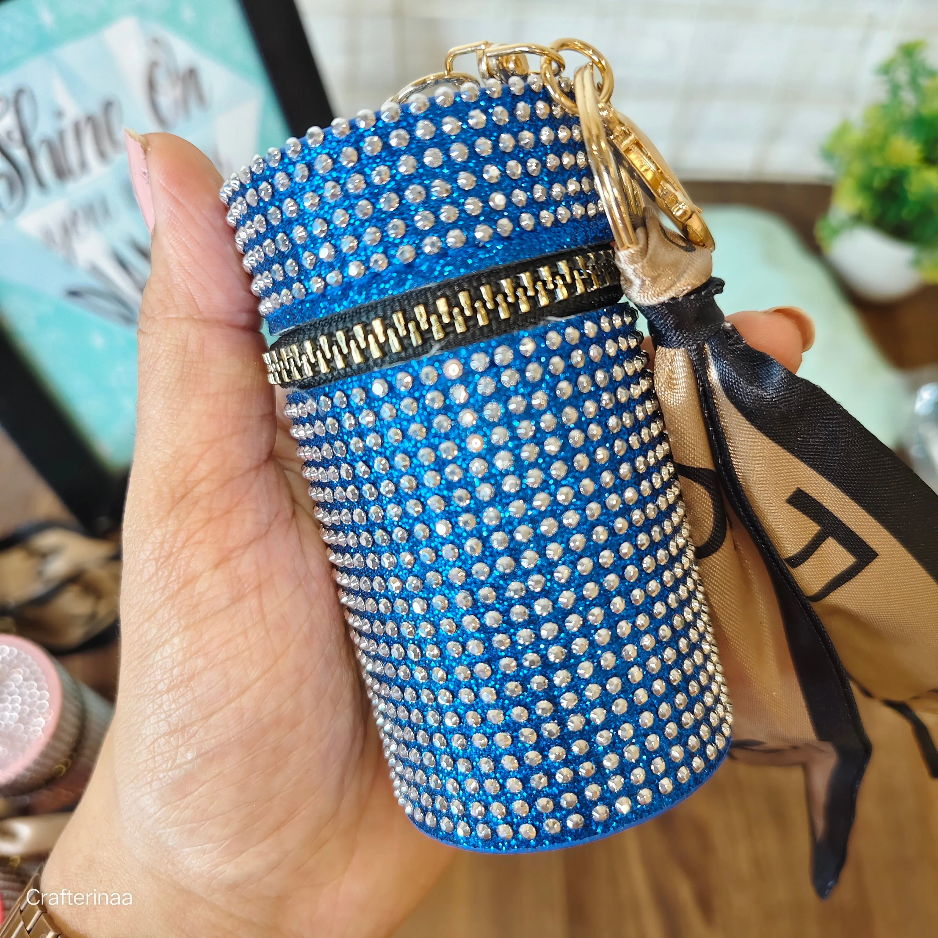 Rhinestone coin pouches