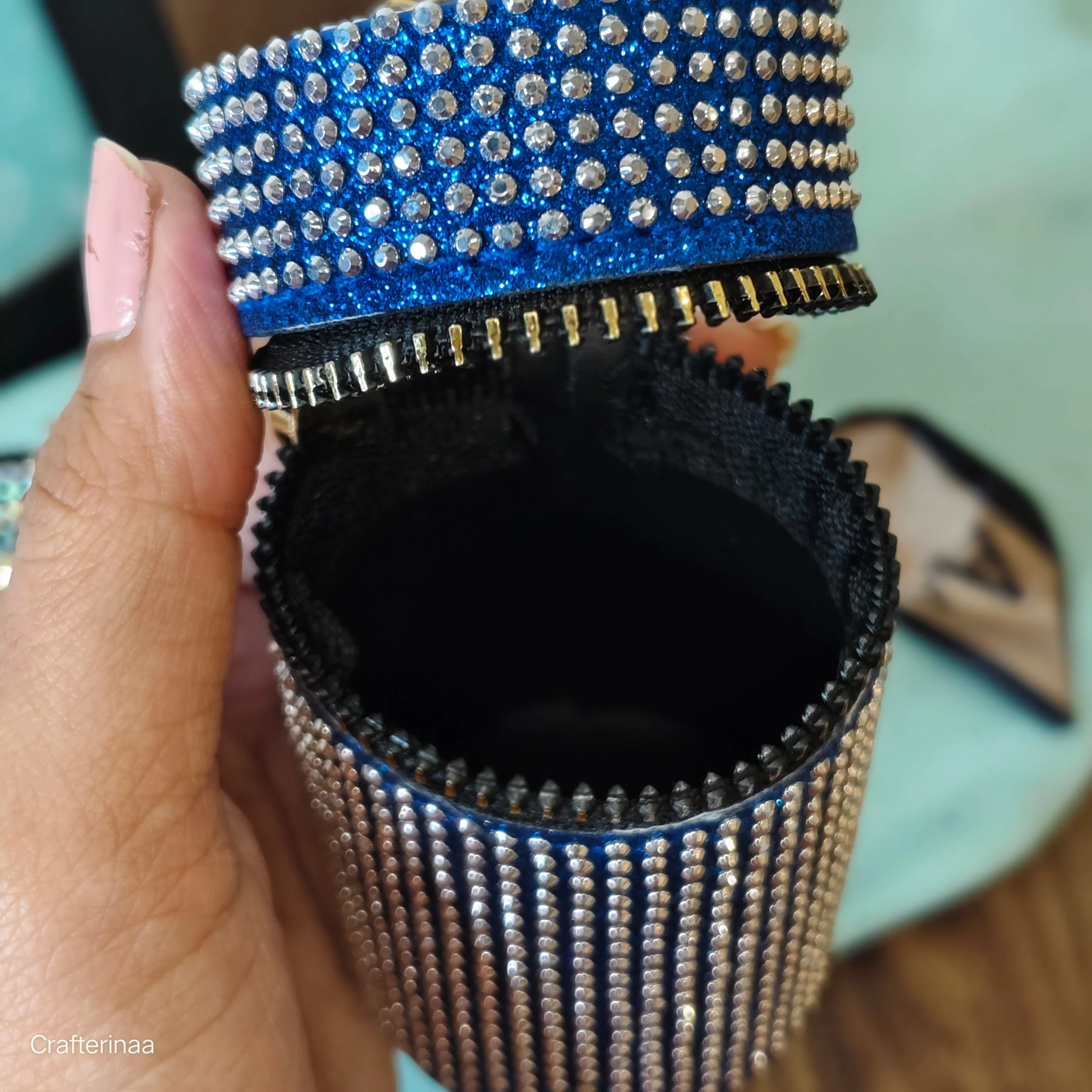Rhinestone coin pouches