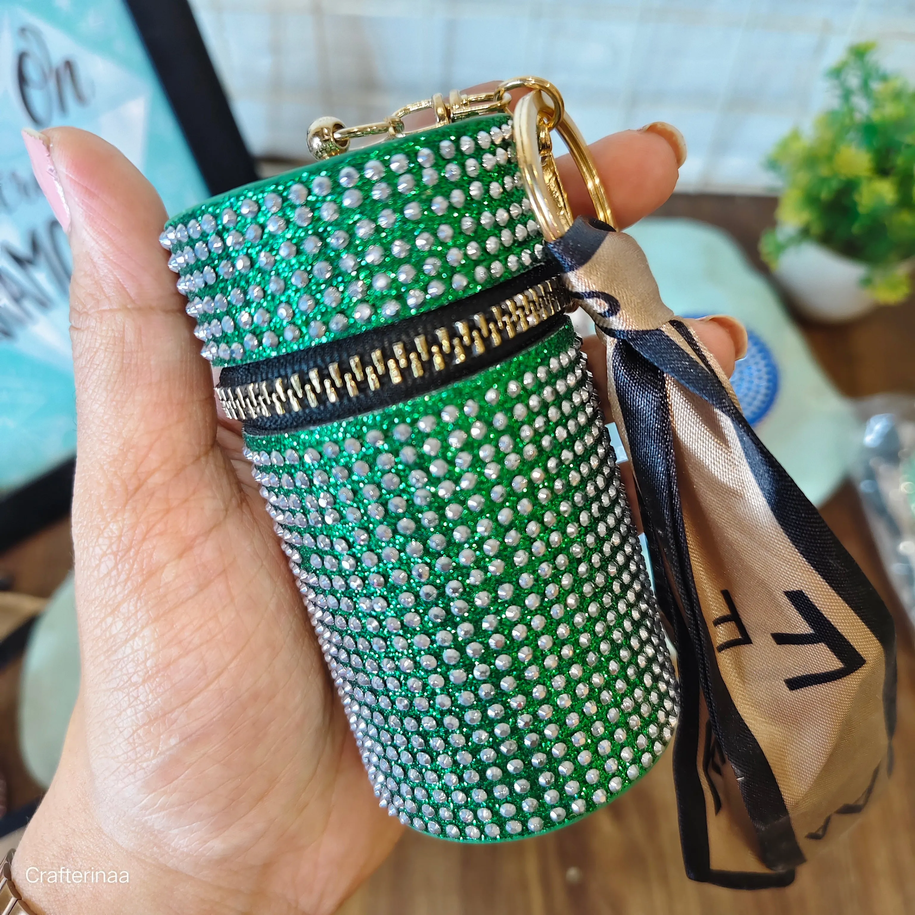Rhinestone coin pouches