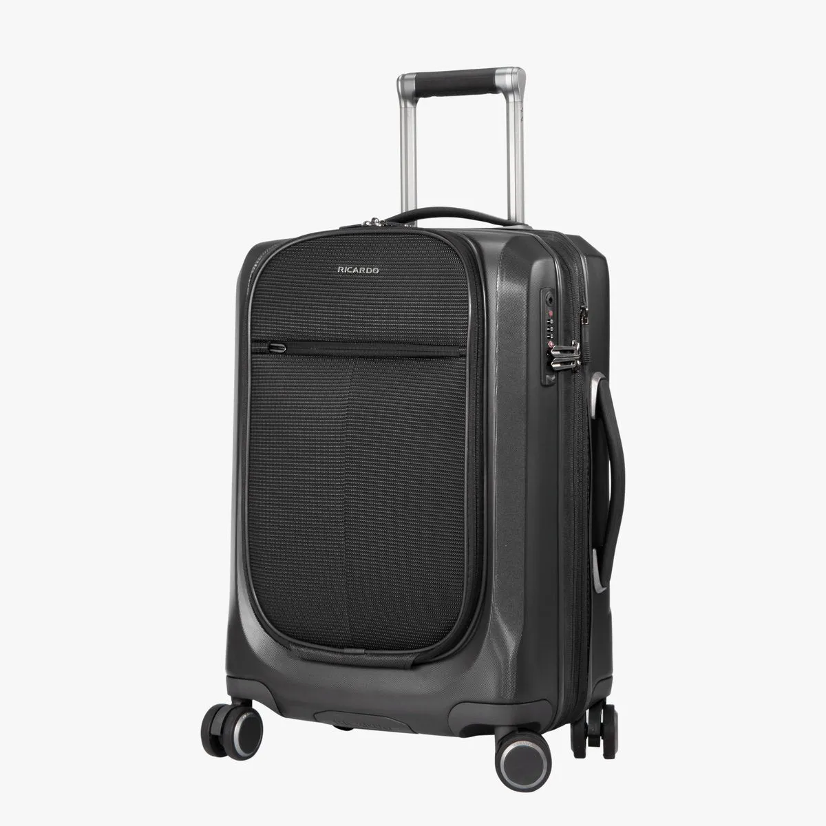 Ricardo Beverly Hills Cupertino Carry-On Spinner Luggage w/Built-In USB Charging Capability