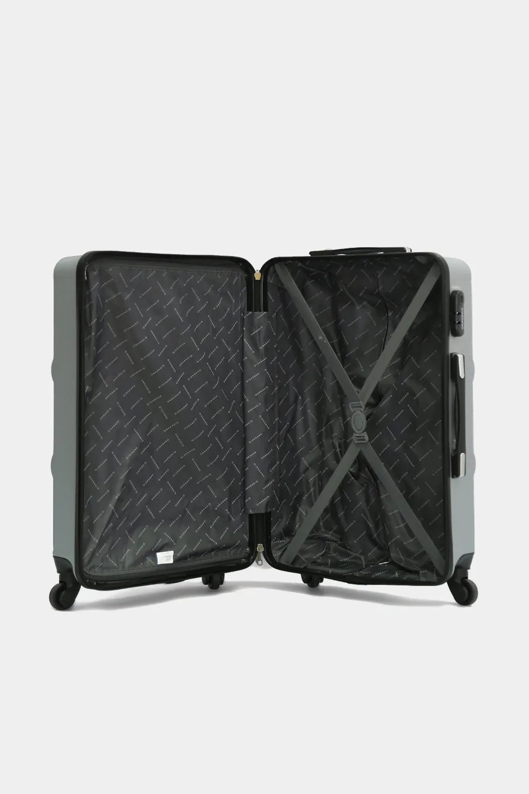 Silver Textured Trolley Set (3 Piece)